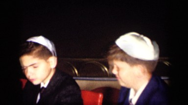1957: friends are enjoying their party in some place where there are eating