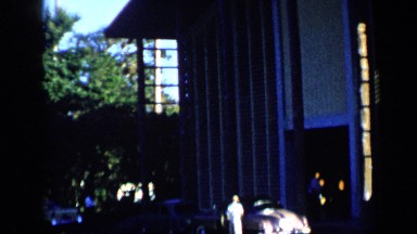 1959: Man with Car Standing in Front of Construction Building, Venezuela