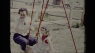 1948: slow swing in park NEW YORK