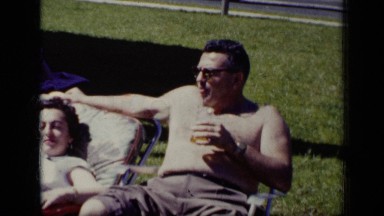 1948: people are sitting on chair NEW YORK