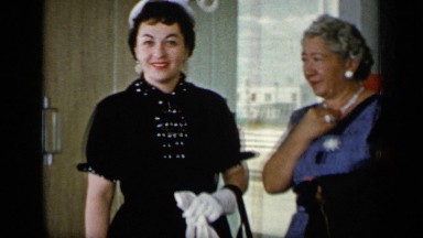 1948: the people were talking and smiling in party NEW YORK