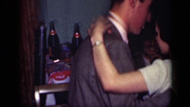 1949: group of people enjoying party by dancing NEW YORK