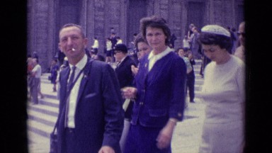 1962: People Arriving in Vatican City as Dignitaries Greet Visitors