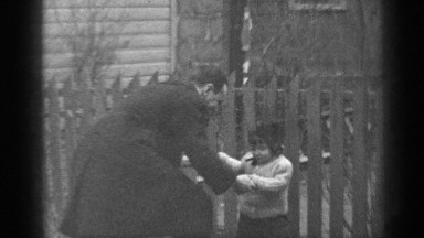 1947: playing outdoors in winter NEW YORK