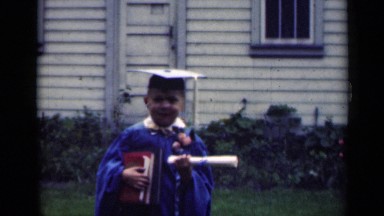 1948: the view about the children on the garden INDIANA