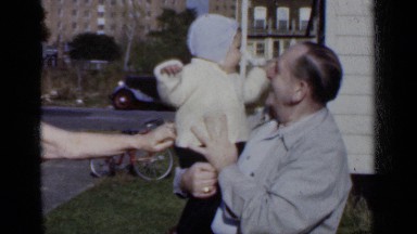 1950: grandparents enjoying with child NEW YORK