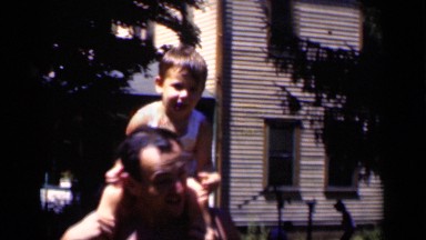 1951: father and child are playing NEW YORK