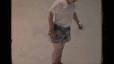 1951: child talking and walking NEW YORK