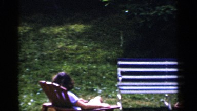 1951: the friends are get relaxing nearer to their house NEW YORK