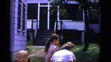 1951: people are standing near tree NEW YORK