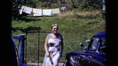 1951: the view on outer area NEW YORK
