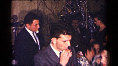 1954: people gathered for celebration NEW YORK