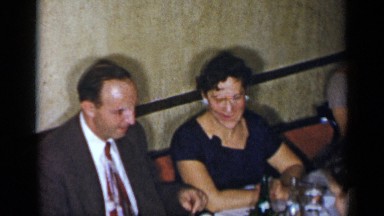 1954: the party of the people gathered and enjoying NEW YORK