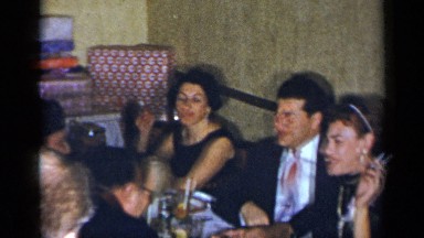 1954: people gathered in the party NEW YORK