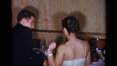 1954: two couples are dancing together in the night time party NEW YORK