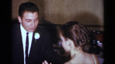 1954: people are gather for get together NEW YORK