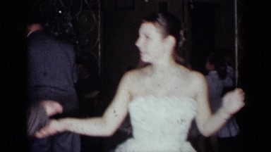 1954: the couples are beautiful dancing with their happiness in the party