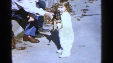 1957: the baby and animal BIRMINGHAM ALABAMA