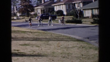 1957: children are cycling BIRMINGHAM ALABAMA