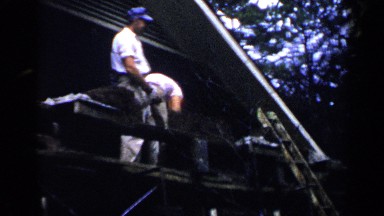 1957: people are working in a house BIRMINGHAM ALABAMA