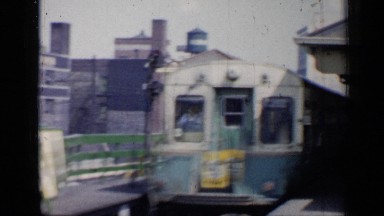1958: rail moving in their path CHICAGO