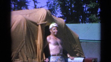 1959: a person is standing near the tent COLORADO