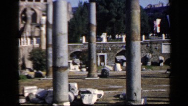 1960: it is an open area with more pillars looking like a park