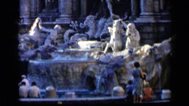 1960: a beautiful fountain VATICAN ITALY