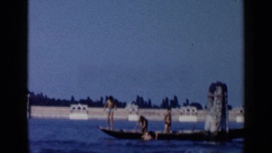 1960: an enjoyment at boat ride VENICE ITALY
