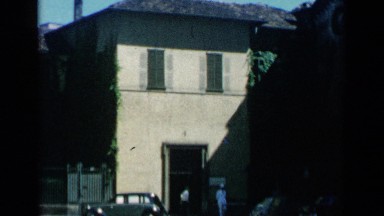 1960: post modern home views in europe beneath the mountain VENICE ITALY