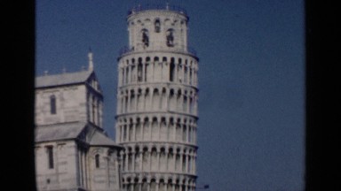 1960: people gathered around the building VENICE ITALY