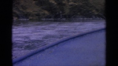1963: a beautiful view from a boat as it cuts through the water IDAHO
