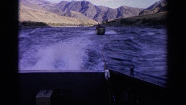 1963: friends are enjoyed their holidays by boating IDAHO