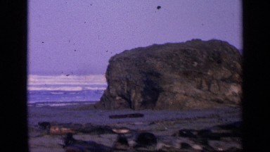 1963: a beach scene showing beach things and trash SAN FRANCISCO CALIFORNIA