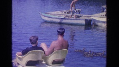 1964: an amazing view of duck GREENWOOD LAKE NEW YORK
