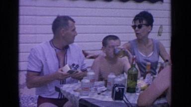 1964: family shares a meal together in the great outdoors. GREENWOOD LAKE