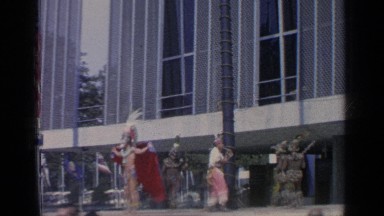 1964: People Gathered and Dancing at World's Fair New York