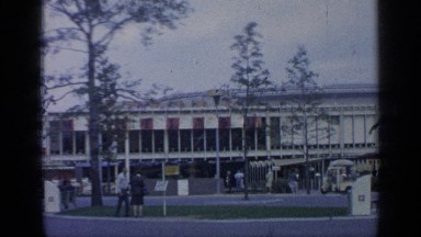 1964: beautiful view of building WORLDS FAIR NEW YORK