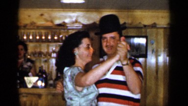 1965: mom and dad dancing at a family gathering LONG ISLAND NEW YORK