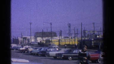 1965: people walking in the parking lot of a grocery store OHIO