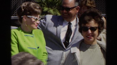 1968: the old men and old women standing on the platform SCOTTSDALE ARIZONA