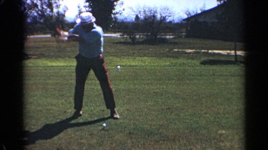 1968: golf played by a single man during morning SCOTTSDALE ARIZONA