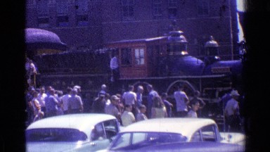 1976: Peoples Waiting on Road in Chicago, Illinois