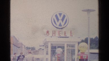 1961: People Gathered Near Shop in Germany