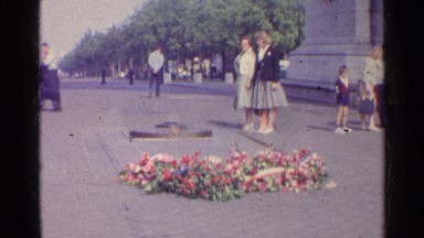 1961: Visiting Memorial Place in the City Paris France