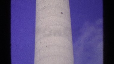 1961: Observation Tower Rising from the Earth with Scaffolding Crane