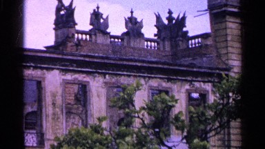 1961: vintage clip of an old house