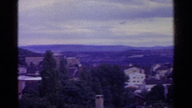 1961: People Living in House Near Hill Station Switzerland