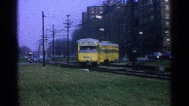 1965: cable car travels through city OHIO