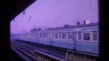1965: a train moving from a railway station OHIO